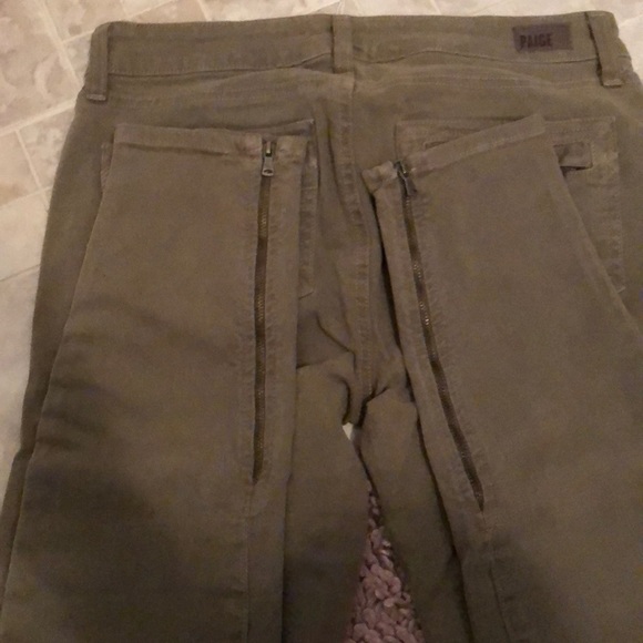 NWT Paige skinny jeans olive green 28 kardashian - Picture 6 of 8